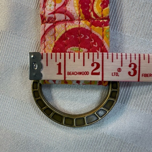 J Crew Cotton Quilted Boho Pastel Paisley Belt Med/Large Women’s - Picture 7 of 12